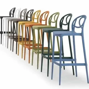 Sgabello Etoile design originale, impilabile, per interno ed esterno - Made in Italy