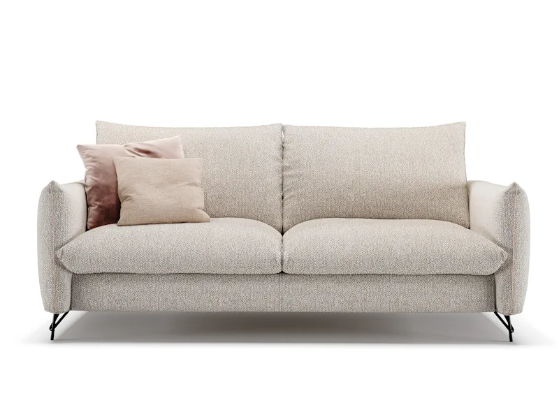 Divano Goodfellas design elegante e trasformabile letto con scelta rivestimenti e colori - Made in Italy - immagine 6